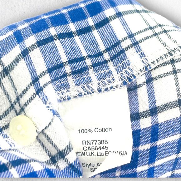 Madewell Market Popover In  Bluestem Plaid 1/2 Button Oversize Shirt XS S A2004 - Picture 8 of 9